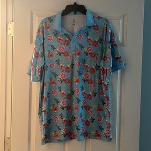 Men’s Floral Golf Polo